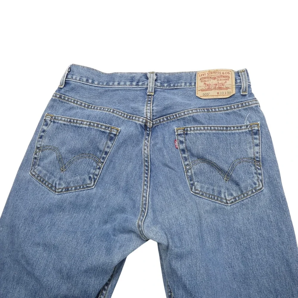 VINTAGE Levis 505 Jeans‎ Mens 32x30 Blue Denim Regular Fit Straight Leg Classic